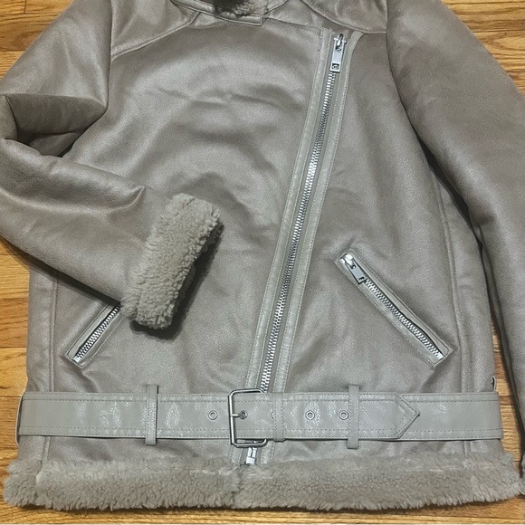 Zara Double Faced Jacket Tan Size Small Great Condition - Picture 11 of 14